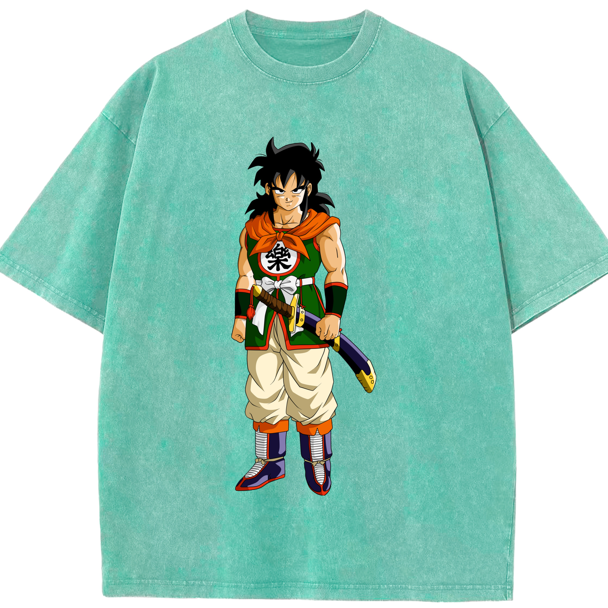 （画像用） ドラゴンボール ヤムチャ DRAGON BALL Yamcha 綿100% ヴィンテージ風 半袖Tシャツ（フロントプリント）